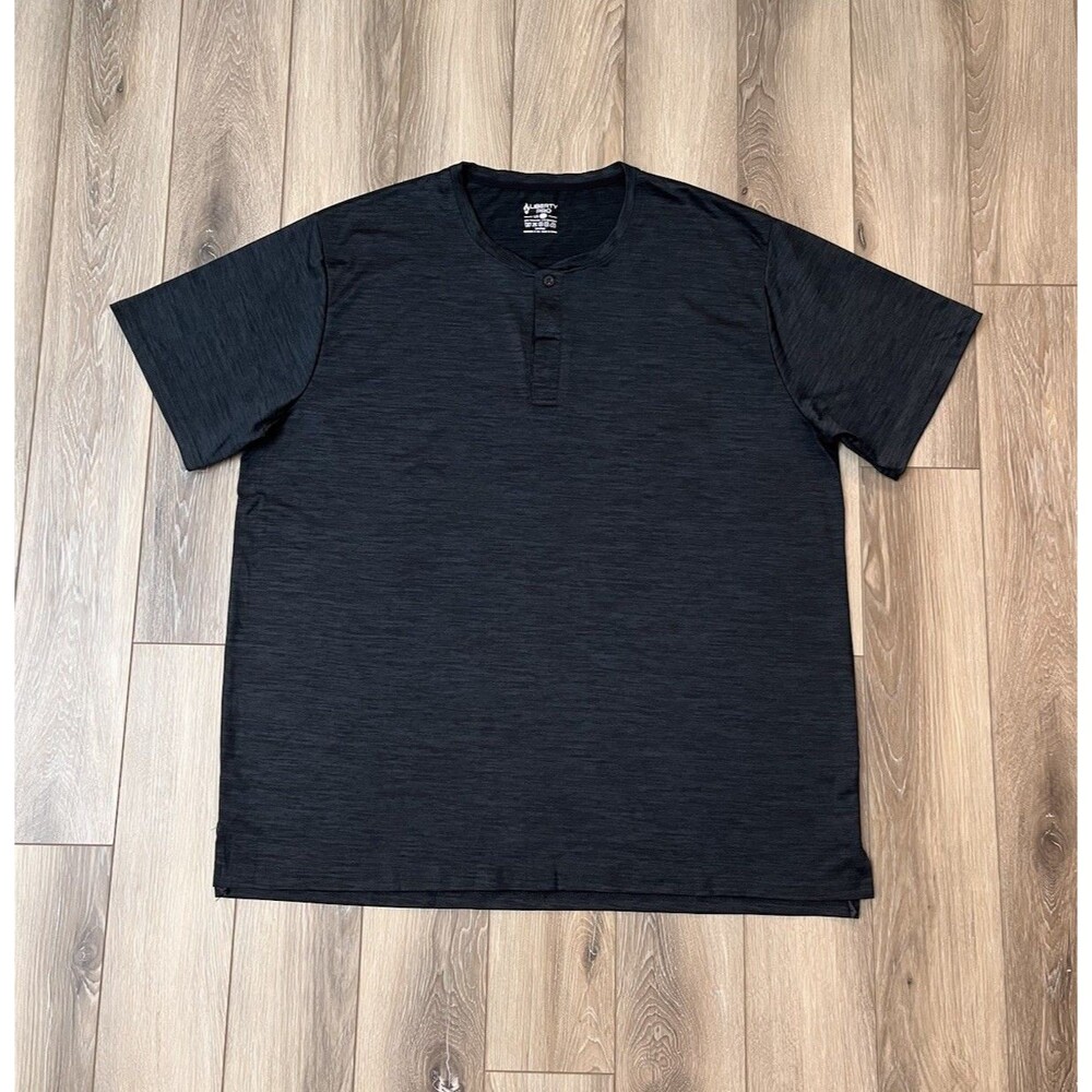 Liberty Pro T-Shirt Mens XXL Black Heather Short Sleeve Activewear Athletic